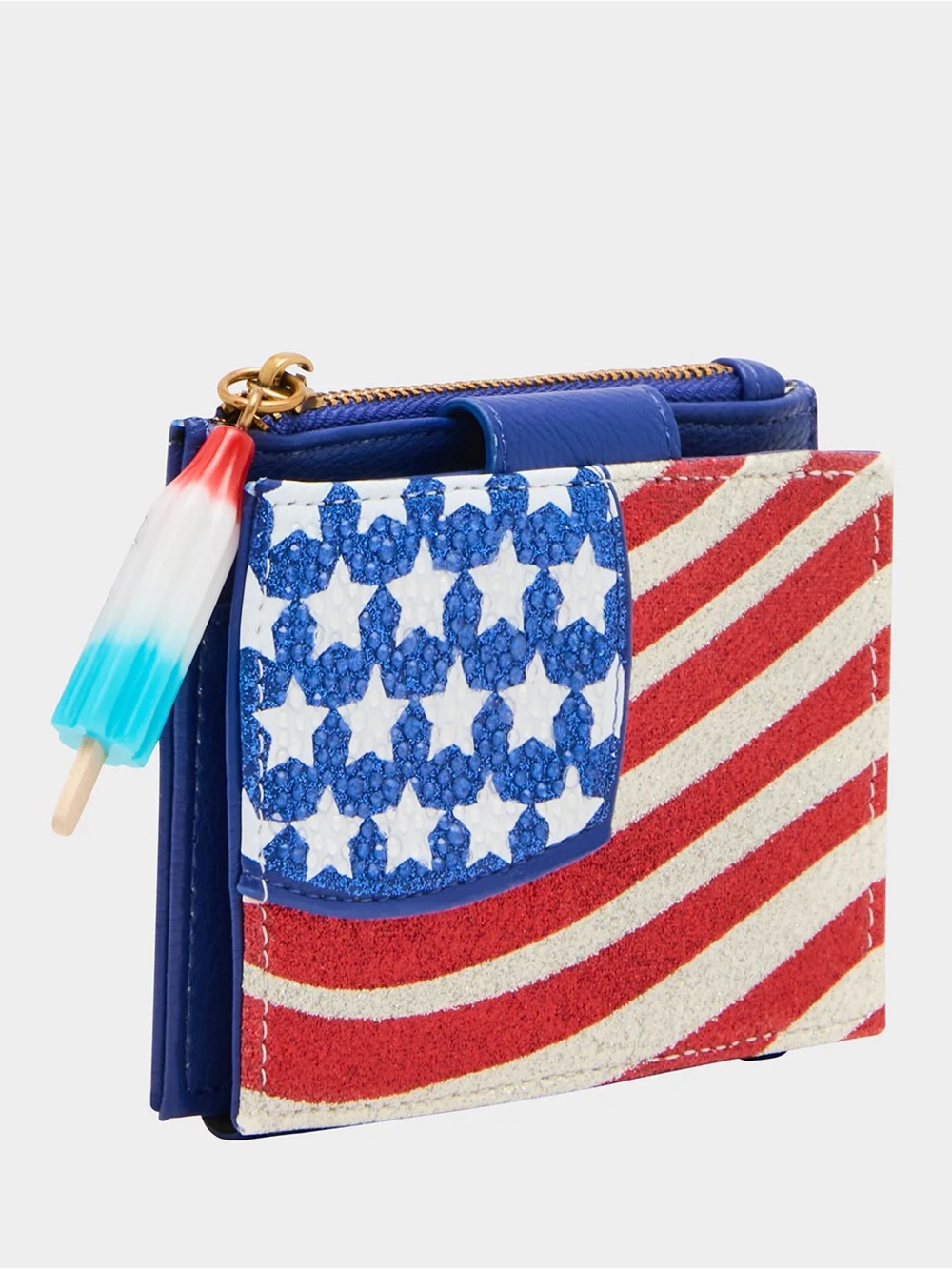Betsey Johnson Red, White & Blue Star Betsey Wallet - Picture 6 of 7